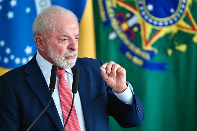 Luiz Inacio Lula da Silva, président brésilien, au palais du Planalto, à Brasilia, le 8 janvier.