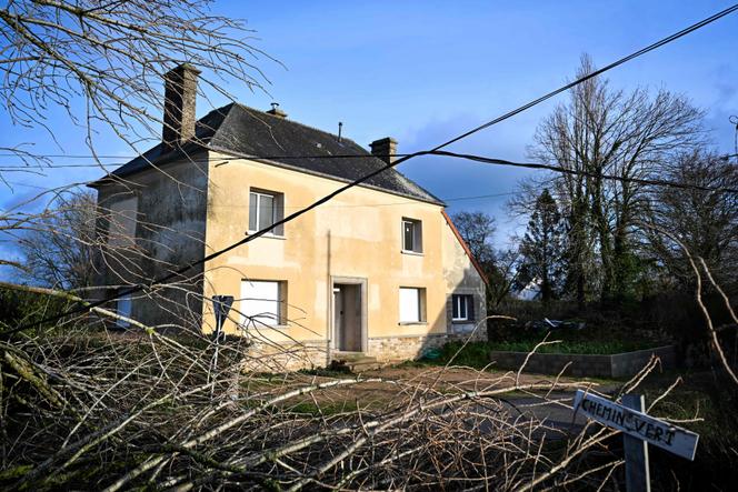 Des câbles électriques arrachés et des arbres déracinés suite au passage de la tempête Goretti, près de Saint-Marcouf, en Normandie, le 9&nbsp;janvier 2026.