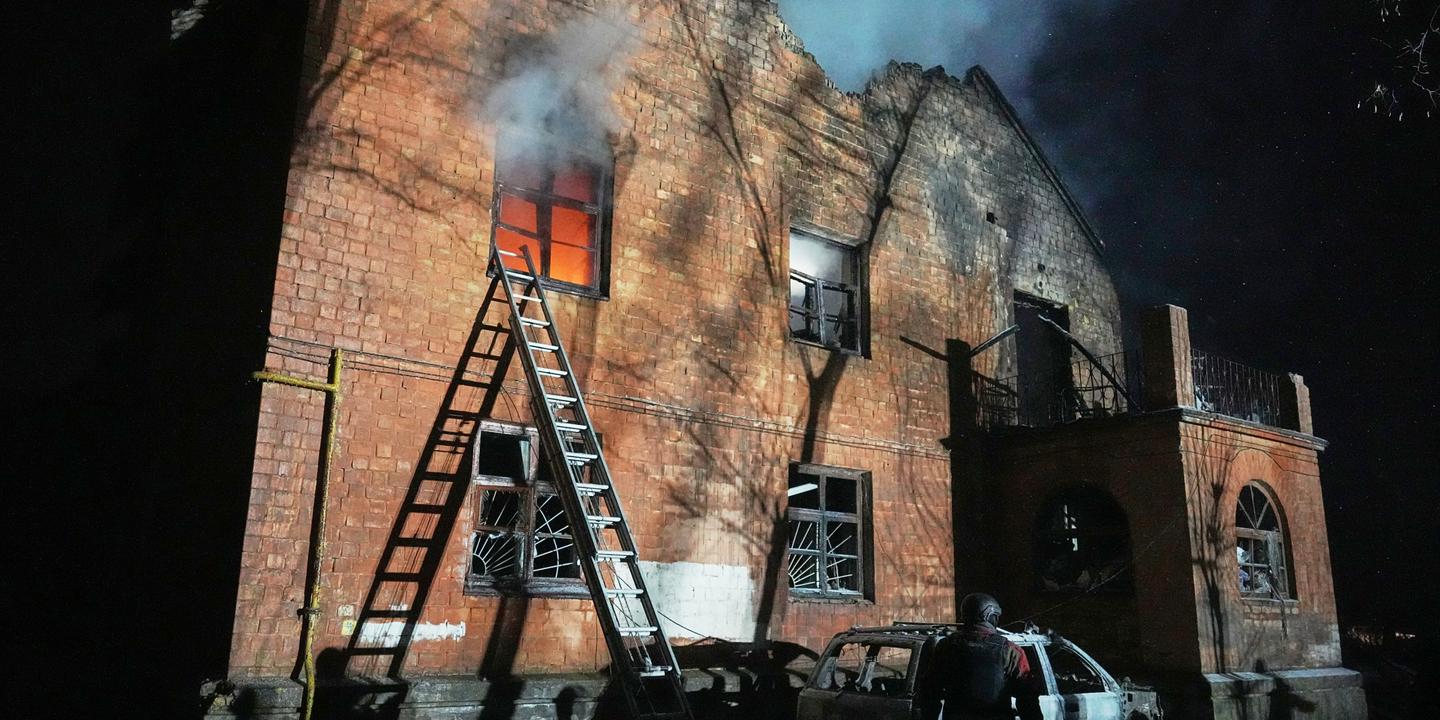 Les images des frappes russes sur l’Ukraine qui ont fait au moins quatre morts et 24 blessés