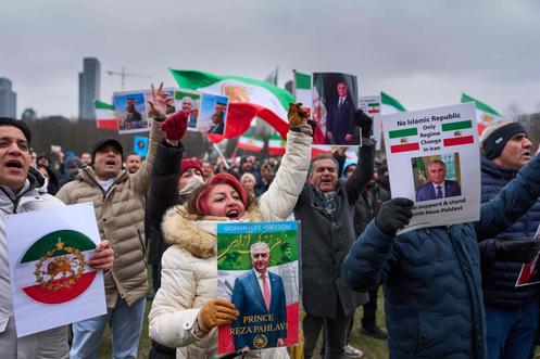 Sur la place Malieveld, à La Haye, aux Pays-Bas, le 10 janvier 2026.