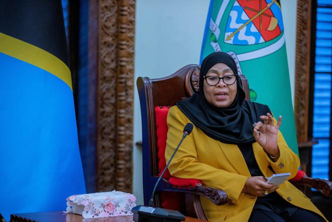 La présidente de la Tanzanie, Samia Suluhu Hassan, à Dar es-Salaam, le 10 janvier 2026.