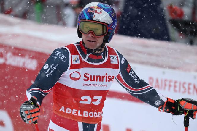 Alexis Pinturault, le 10&nbsp;janvier à Adelboden (Suisse).