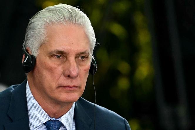 Le président cubain, Miguel Diaz-Canel, à la deuxième session plénière du sommet des BRICS à Rio de Janeiro (Brésil), le 6 juillet 2025.