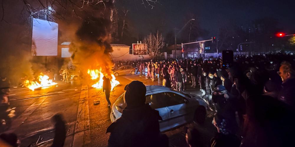 Lors d’une manifestation à Téhéran, le 9 janvier 2026. - MAHSA/MEI/SIPA