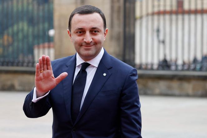 Le premier ministre géorgien, Irakli Garibachvili, à Prague, le 6 octobre 2022. 