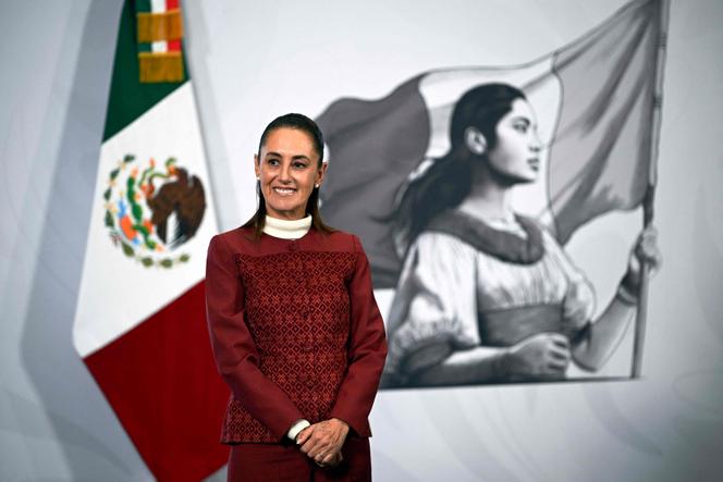 La présidente mexicaine, Claudia Sheinbaum, au palais national à Mexico, le 12 janvier 2026.