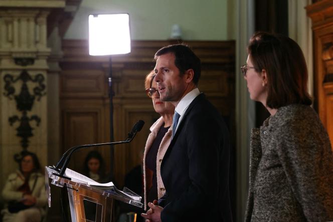 Mathieu Lefèvre, Minister Delegate for Ecological Transition, during a press conference at the Ministry of Agriculture in Paris on January 9, 2026. The amendment to the budget that he tabled in 2023 when he was a deputy is expected to cost 2 billion euros more than anticipated.