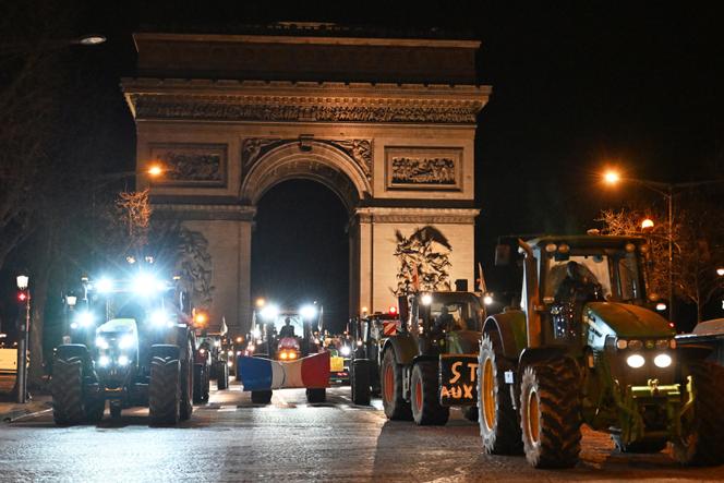 Manifestation des agriculteurs, à Paris, le 13 janvier 2026. 