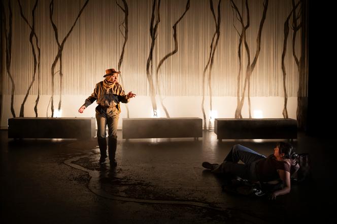 « Ecorces, polar forestier », spectacle mis en scène par Alice Carré, au Théâtre de la Cité internationale, à Paris, le 9 janvier 2026.