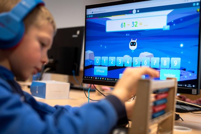 Cours de mathématiques dans une école primaire, à Colomiers (Haute-Garonne), le 14 mars 2025.