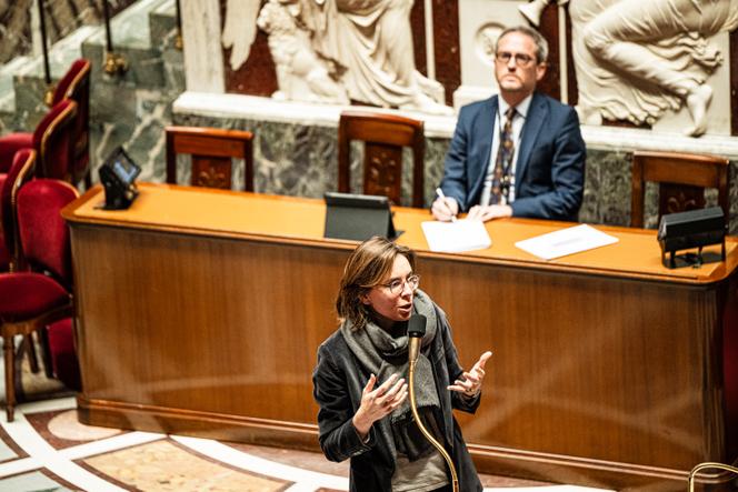 The Minister of Action and Public Accounts, Amélie de Montchalin, during the new reading of the finance bill for 2026, at the National Assembly, in Paris, January 13, 2026.