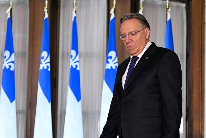 François Legault, dans la ville de Québec (Canada), le&nbsp;14&nbsp;janvier&nbsp;2026.