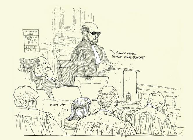 L’avocat général Stéphane Madoz-Blanchet, au tribunal judiciaire de Paris, le 14 janvier 2026.