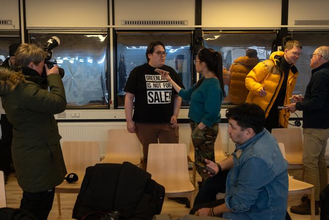 Le président du parti groenlandais Atassut (participant à la coalition gouvernementale), Aqqalu Jerimiassen, à Nuuk, le 14 janvier 2026.