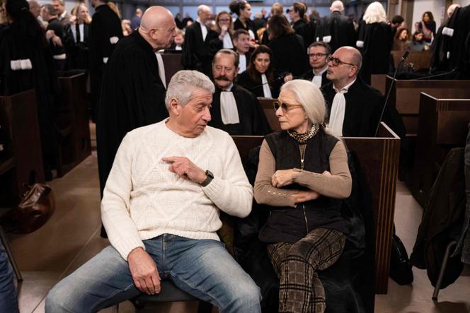 Jean et Viviane Badache, au tribunal criminel de Marseille, le 15 janvier 2026.