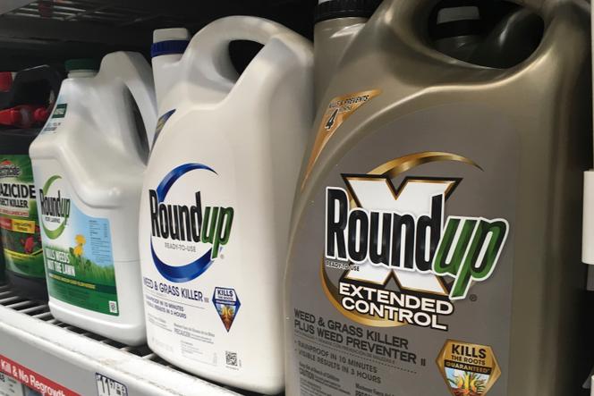Des bidons de Roundup à San Francisco, en février 2019.