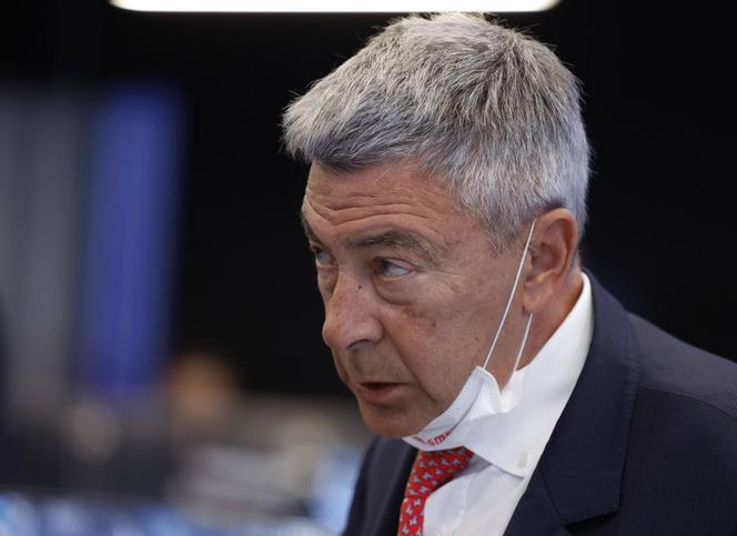 La justice a saisi quatre villas de luxe et des terrains suspectés d’appartenir au président du conseil d’administration de Gazprombank, Andrey Akimov, ici à Moscou (Russie) le 9 avril 2024.