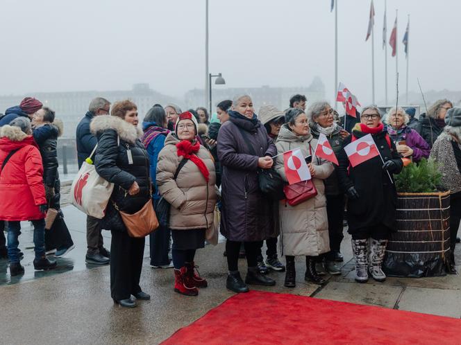 Devant le centre culturel, la Maison de l’Arctique, à Copenhague, le 15&nbsp;janvier 2026.