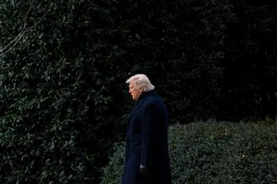 Donald Trump at the White House in Washington, on January 16, 2026.