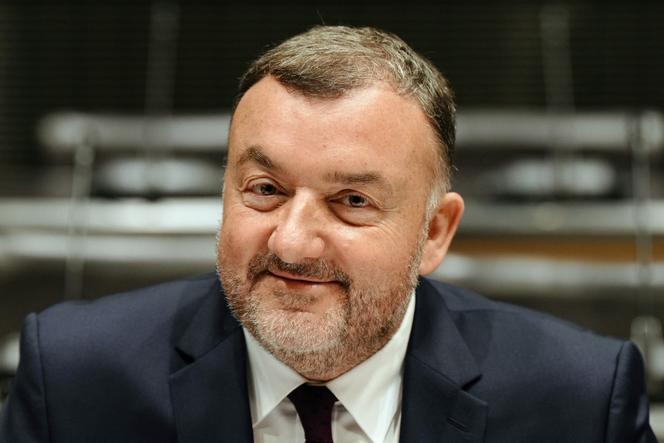 Le vice-président du groupe, Gérald-Brice Viret, alors qu’il était directeur des programmes à Canal+, à Paris, le 24&nbsp;février 2024. 