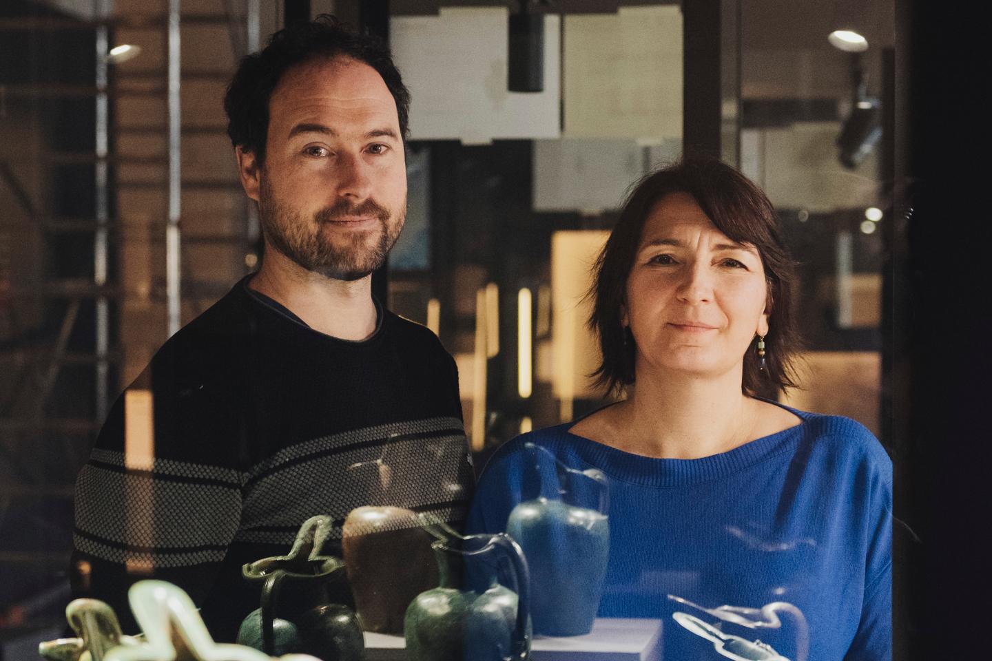 Bastien Dubuis et Emilie Millet, fouilleurs en duo du site extraordinaire de Lavau