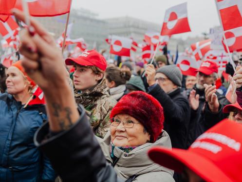 Manifestation en soutien au peuple groenlandais à Copenhague, le 17 janvier 2026.
