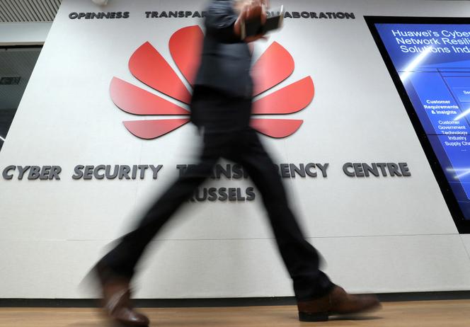 Le centre de transparence de Huawei sur la cybersécurité à Bruxelles, en mars 2019.