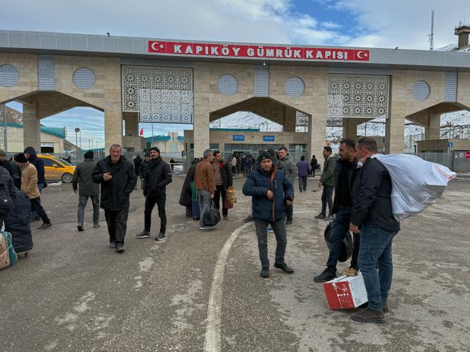 Au poste-frontière turc de Kapiköy, entre la Turquie et l’Iran, le 17 janvier 2026.