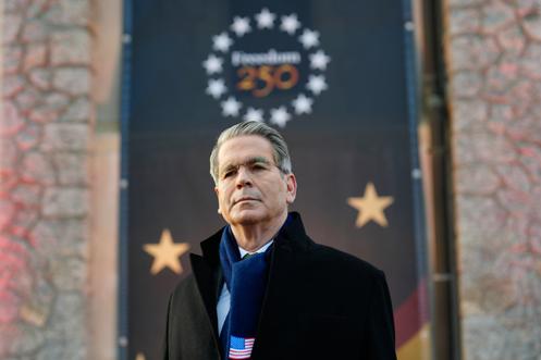 Scott Bessent, le secrétaire au Trésor américain, à Davos, le 19 janvier 2026.