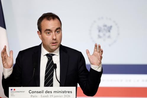 Sébastien Lecornu, à l’Elysée, à Paris, le 19 janvier 2026.