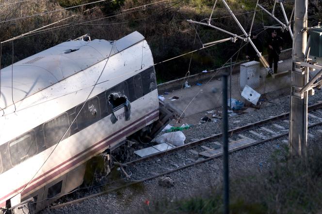 Sur les lieux de l’accident, à Adamuz (Espagne), le 19 janvier 2026.
