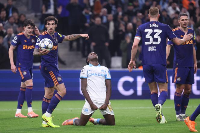 Le milieu de terrain de l’Olympique de Marseille Darryl Bakola, lors d’un match de Ligue des champions face à Newcastle, le 25 novembre 2025, à Marseille.