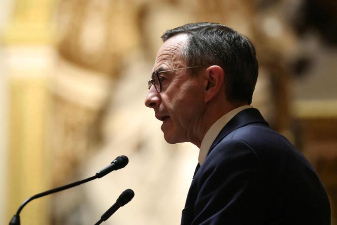 L’ex-ministre de l’intérieur, Bruno Retailleau, au Sénat, le 20 janvier 2026.