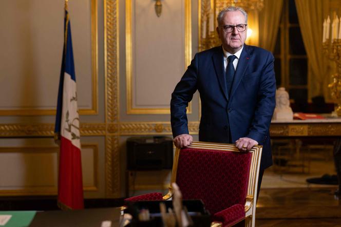 Richard Ferrand, président du Conseil constitutionnel, dans son bureau, à Paris, le 19 janvier 2026.  - JOEL SAGET/AFP