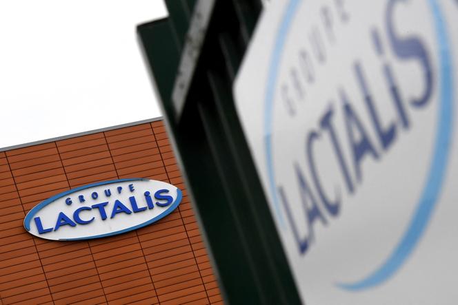 Logo du groupe Lactalis, à Laval, en janvier 2018.