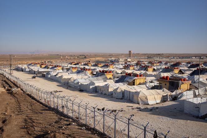 Le quartier des étrangers du camp d'Al-Hol, en Syrie, le 21 janvier 2026, après que les forces de sécurité intérieures syriennes ont pris le contrôle du camp en raison du retrait des Forces démocratiques syriennes (FDS).