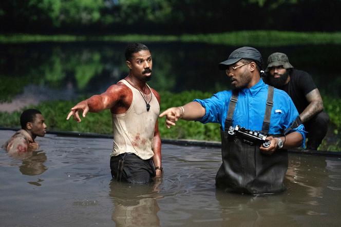 L’acteur Michael B. Jordan et le réalisateur, scénariste et producteur Ryan Coogler, sur le tournage de « Sinners », en 2024.