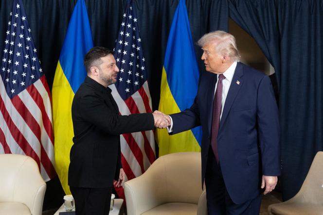 Volodymyr Zelensky et Donald Trump à Davos, le 22 janvier 2026.