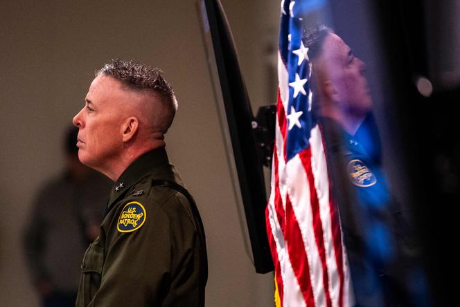 Le responsable de la police aux frontières, Gregory Bovino, à Minneapolis (Minnesota), le 22&nbsp;janvier&nbsp;2027.