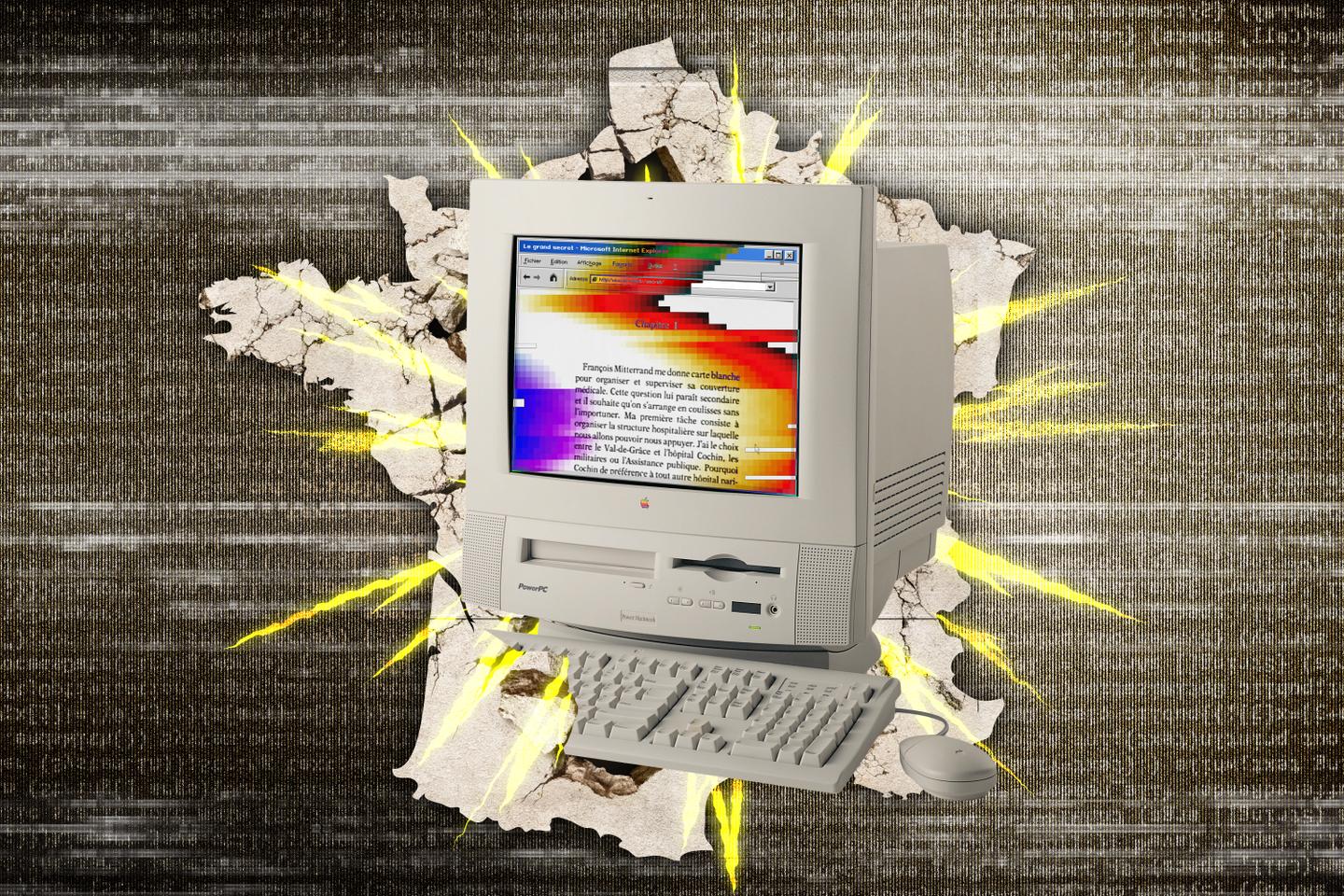 La France découvre le piratage sur Internet en 1996, avec la diffusion du livre « Le Grand Secret » sur François Mitterrand… depuis une cybercrêperie de Besançon