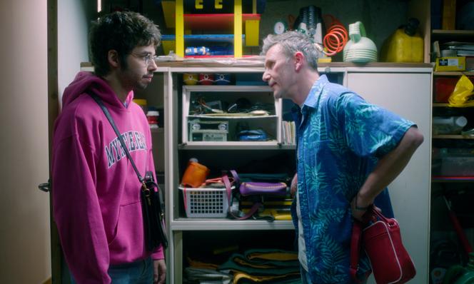 Martin Jauvat (Sprite) et Michel Hazanavicius (le père de Sprite), dans « Baise-en-ville », de Martin Jauvat.