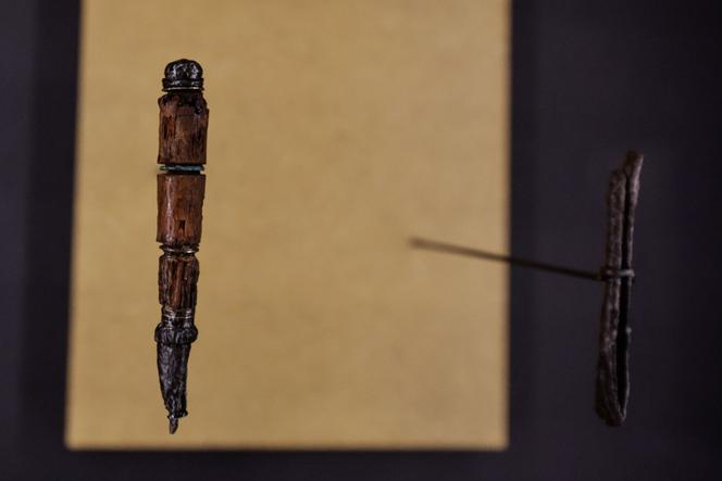 Un objet de l’exposition « Lavau, un prince celte au bord de la Seine », au Musée d’art moderne de Troyes, le 22 janvier 2026.