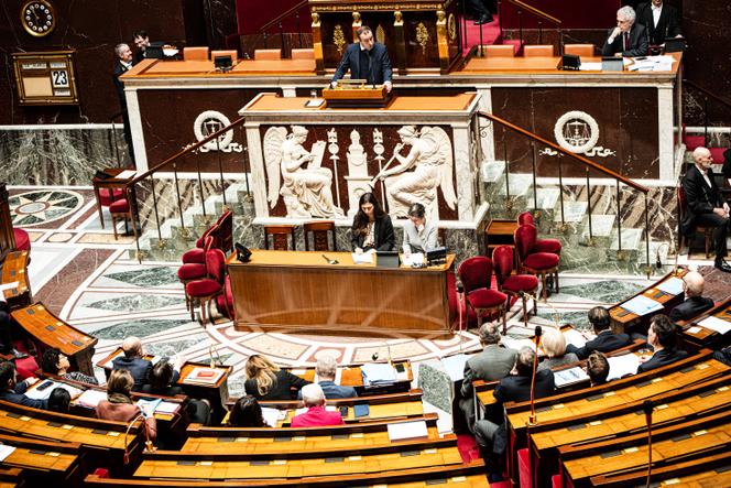 A l’Assemblée nationale, à Paris, le 23 janvier 2026.