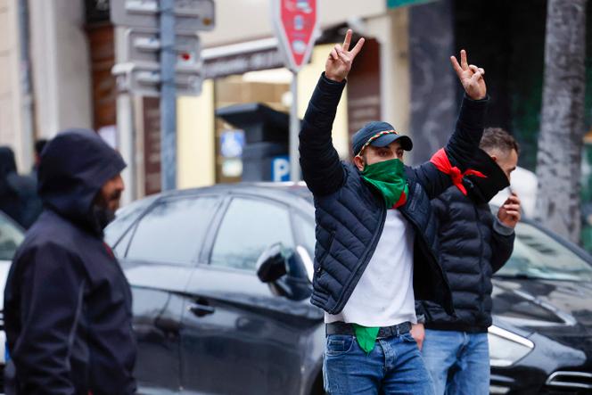 Dans le centre-ville de Marseille, lors d’un manifestaion de membres de la commnauté Kurde, le 22 janvier 2026.