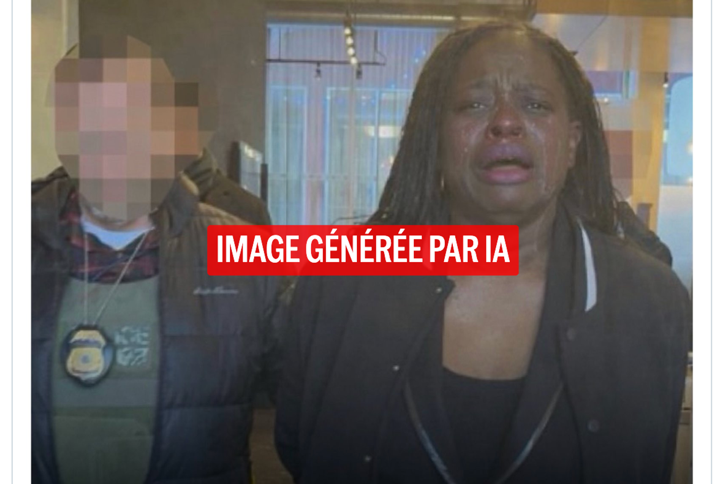 Le compte X de la Maison Blanche publie une photo falsifiée par IA d’une manifestante lors de son arrestation