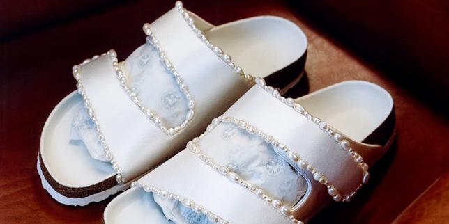 Getting married in 'Birks'? Now possible, thanks to American designer Danielle Frankel Hirsch.