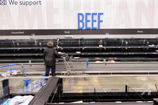 Dans une épicerie, à Saint-Louis, dans le Missouri, le 23 janvier 2026. 