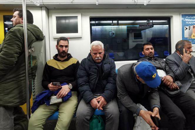 Dans le métro de Téhéran, le 24 janvier 2026.