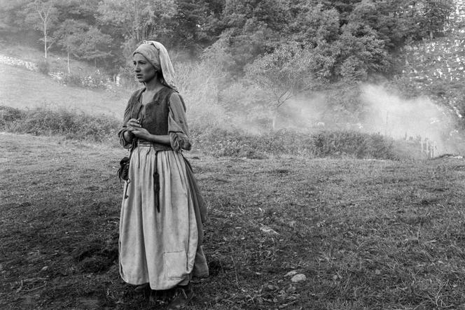L'actrice Nathalie Baye sur le tournage du film « Le Retour de Martin Guerre », en septembre 1981.