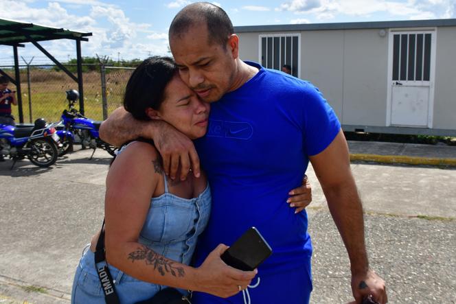 Carlos Andres Perez embraces his cousin upon release from prison in Venezuela, on Sunday, January 25, 2026.